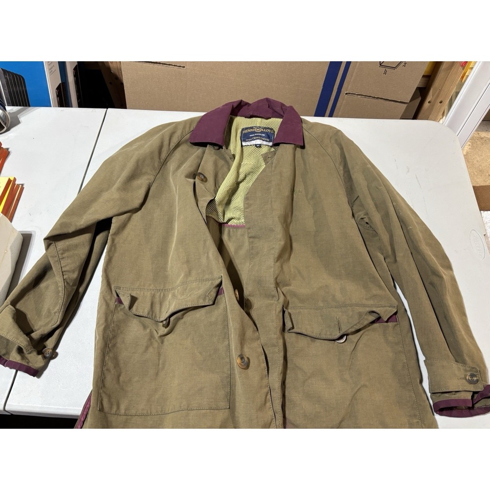 Henri Lloyd Vintage Sailing  Coat Jacket‎ Mens sz M Olive